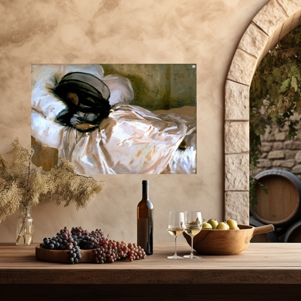 Het muggennet - John Singer Sargent tuinposter