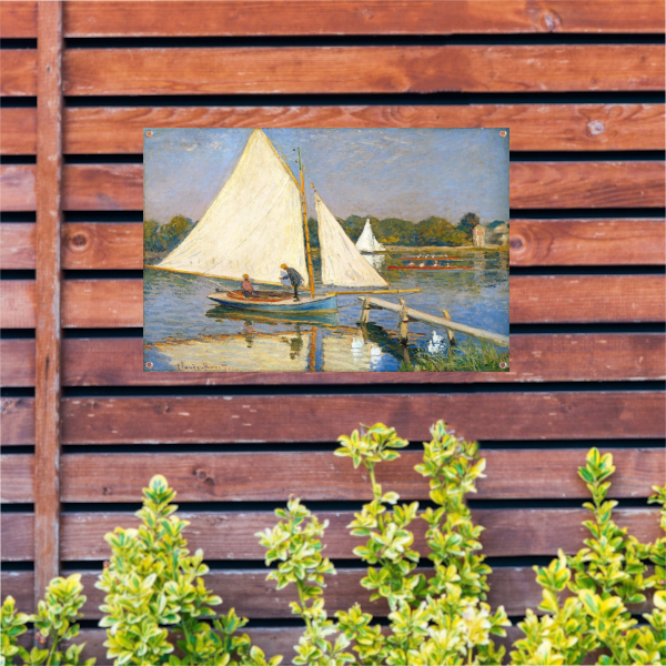 Kanovaarders in de buurt van Argenteuil - Claude Monet tuinposter