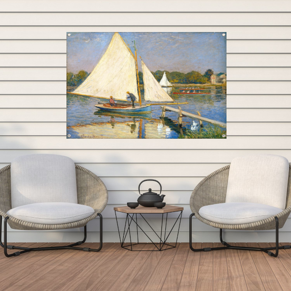 Kanovaarders in de buurt van Argenteuil - Claude Monet tuinposter