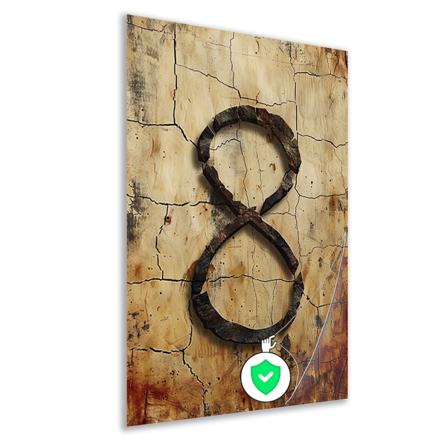 Abstract Acht in Steen en Barsten poster