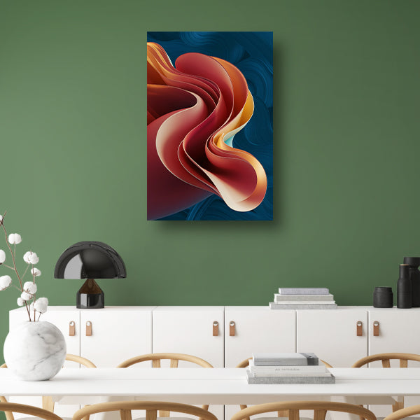Kleurrijke abstracte digitale kunst met lagen canvas