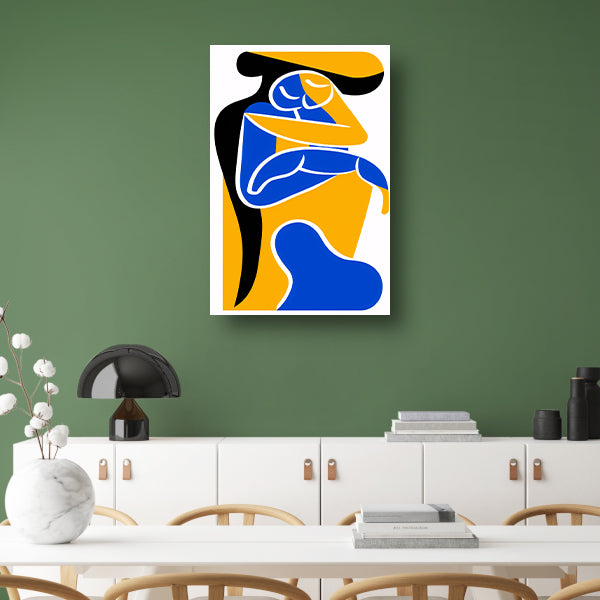 Abstract Omarming in Levendige Kleuren canvas
