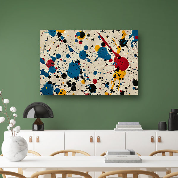 Abstract kleurexplosie canvas