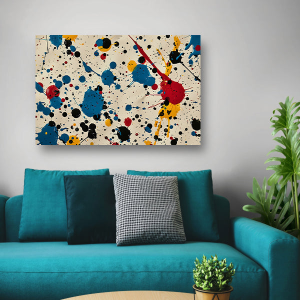 Abstract kleurexplosie canvas