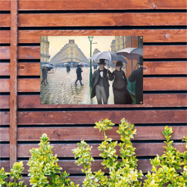 De straat van Parijs, regenachtig weer - Gustave Caillebotte tuinposter