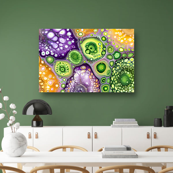 Abstract kunstwerk met kleurrijke patronen poster