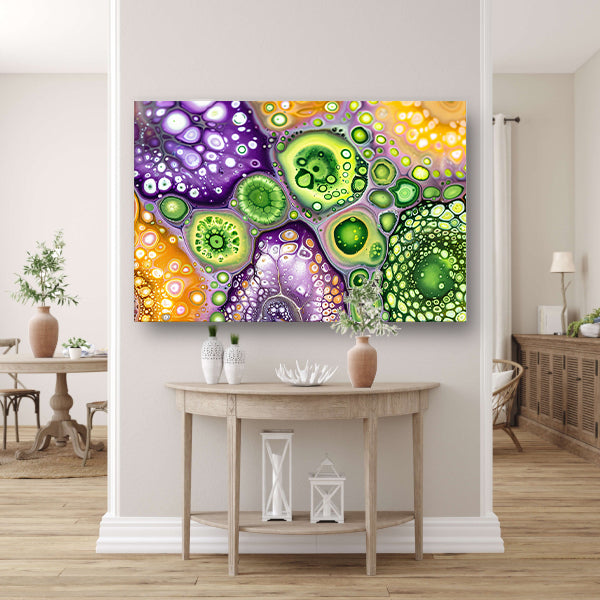 Abstract kunstwerk met kleurrijke patronen poster