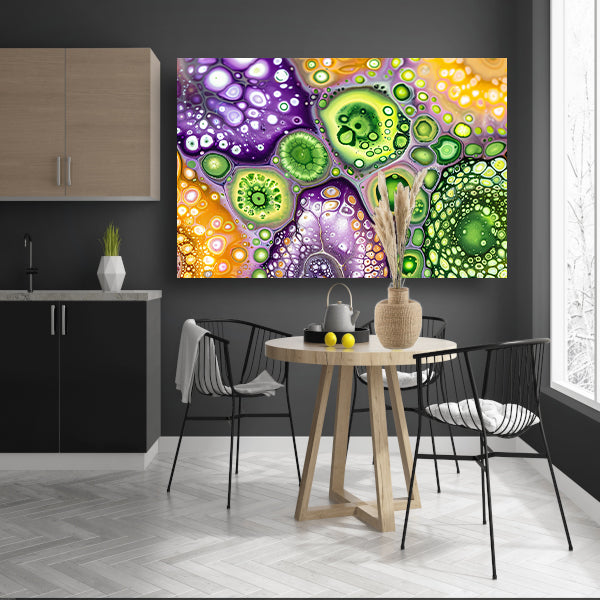 Abstract kunstwerk met kleurrijke patronen poster