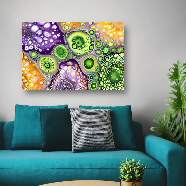 Abstract kunstwerk met kleurrijke patronen poster