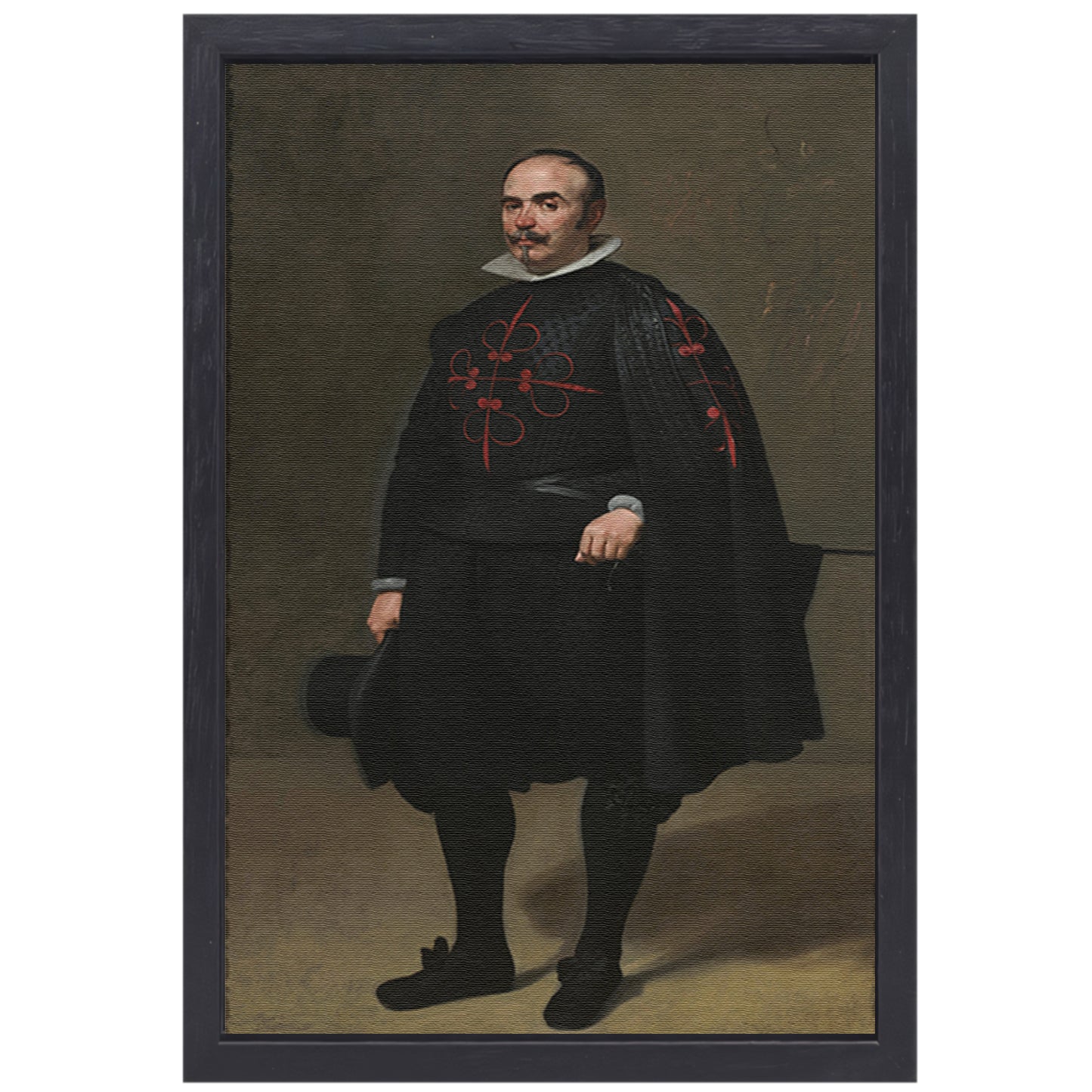 Portret van Don Pedro de Barberana - Diego Velázquez canvas met baklijst