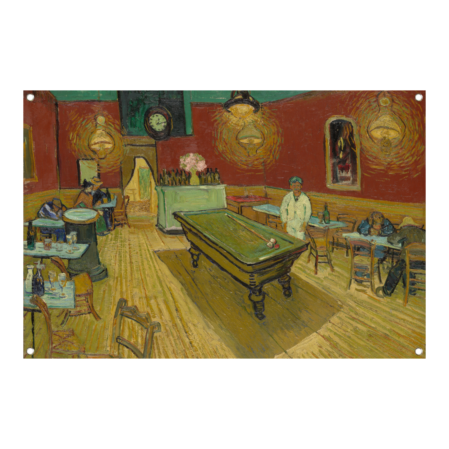 Het Nachtcafé - Vincent van Gogh tuinposter