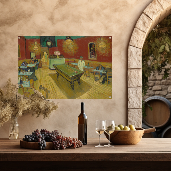 Het Nachtcafé - Vincent van Gogh tuinposter
