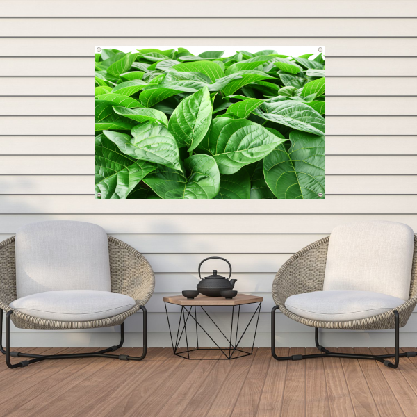 Bladergroen tuinposter