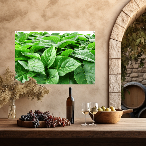 Bladergroen tuinposter