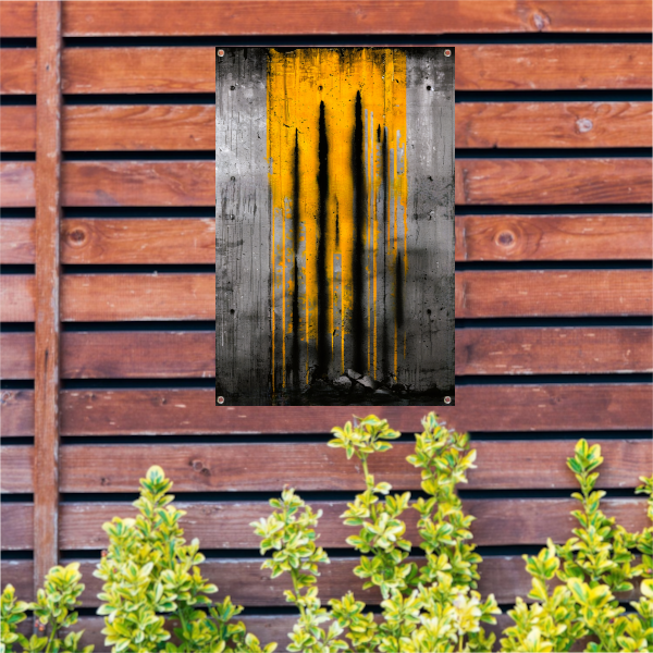 Moderne abstracte kunst met dynamische strepen tuinposter