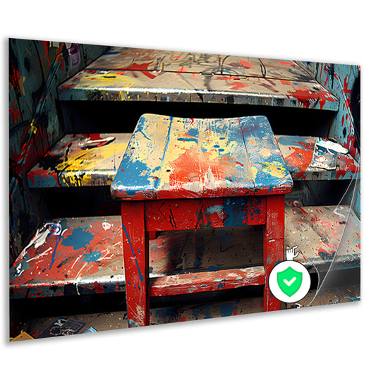 Piet Mondriaan Abstract Trap poster