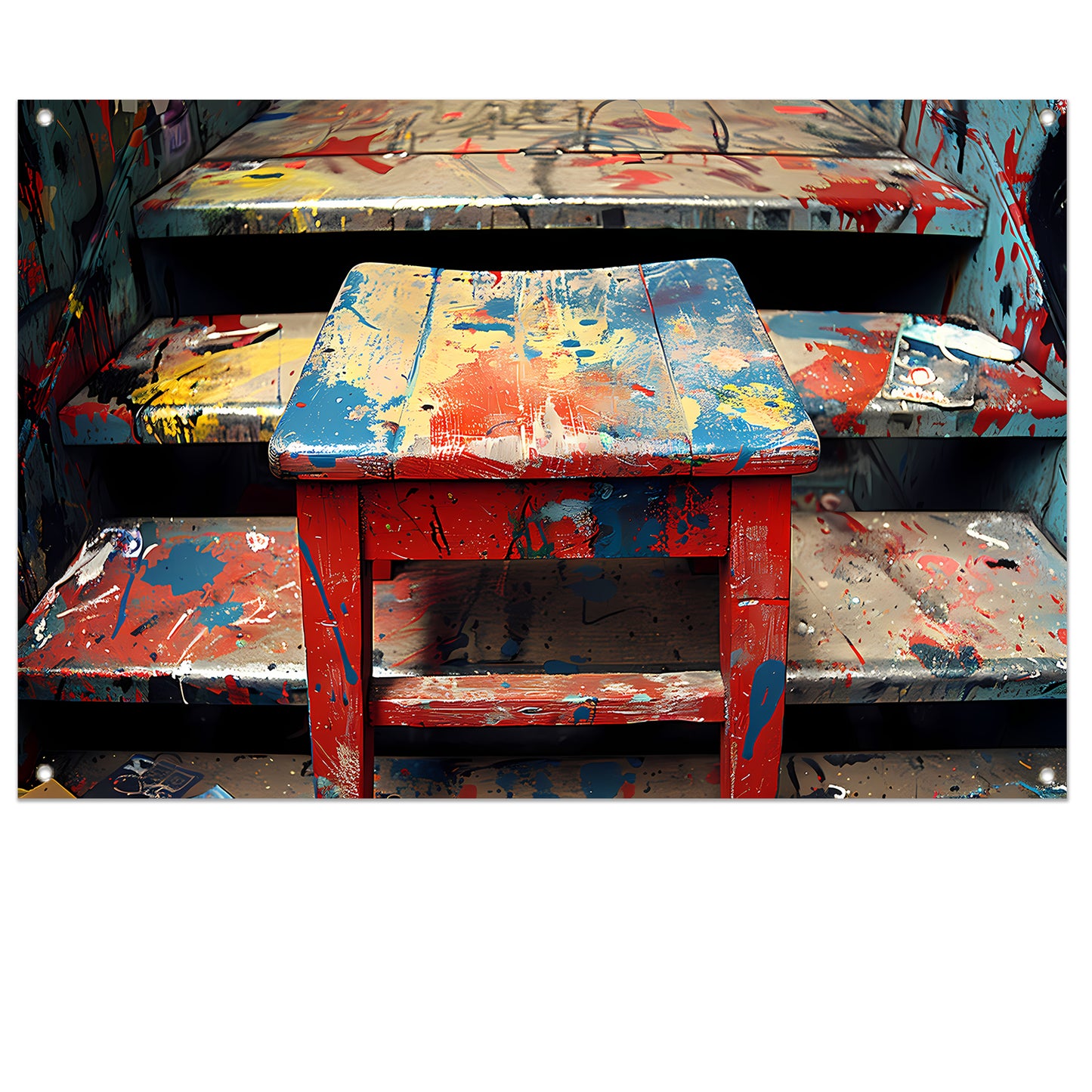 Piet Mondriaan Abstract Trap tuinposter