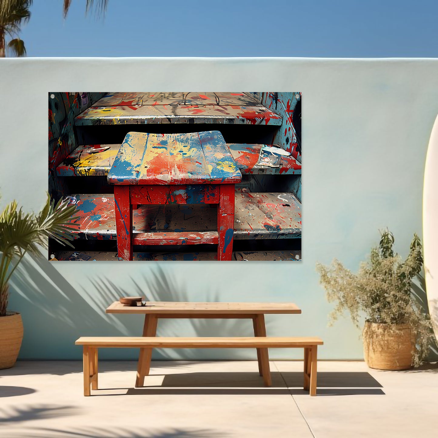 Piet Mondriaan Abstract Trap tuinposter