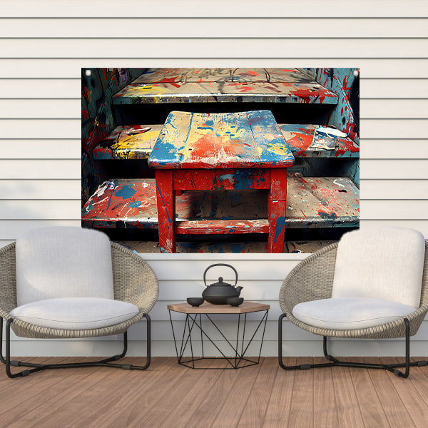 Piet Mondriaan Abstract Trap tuinposter