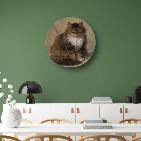 De Maine Coon - Henriette Ronner-Knip aluminium muurcirkel