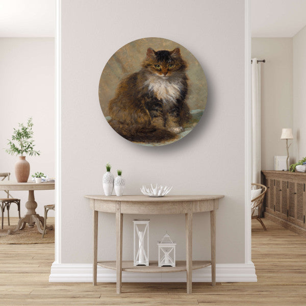 De Maine Coon - Henriette Ronner-Knip aluminium muurcirkel