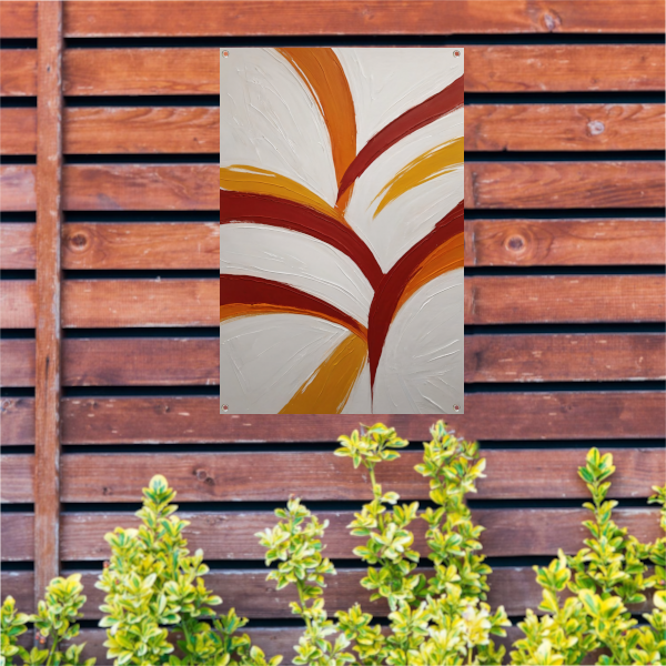 Abstract Swirls of Warmth and Energy tuinposter