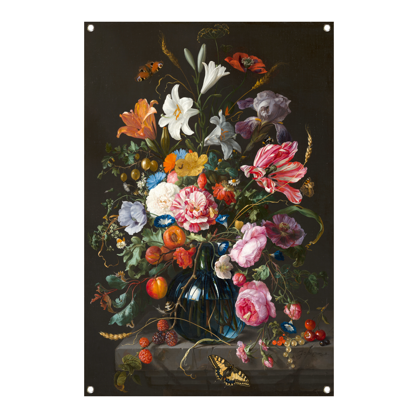 Vaas met bloemen - Jan Davidsz. de Heem tuinposter