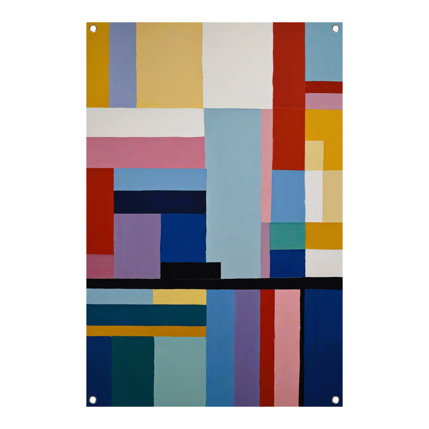 Abstracte Dans van Geometrie en Kleur tuinposter