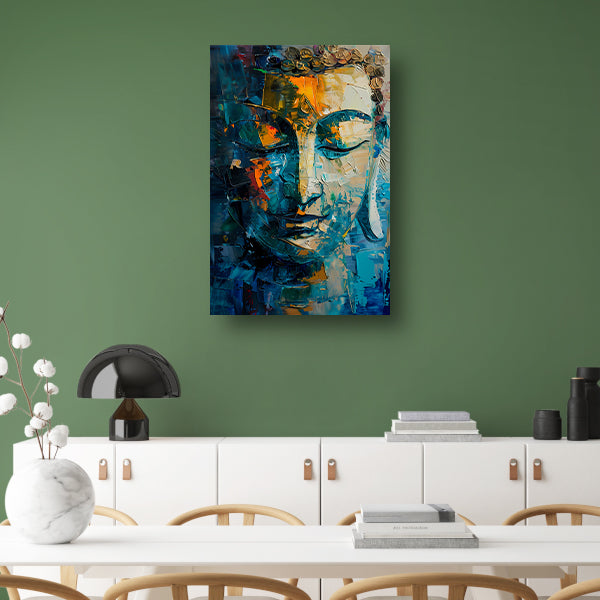 Kleurrijke Abstracte Compositie in Moderne Kunst poster