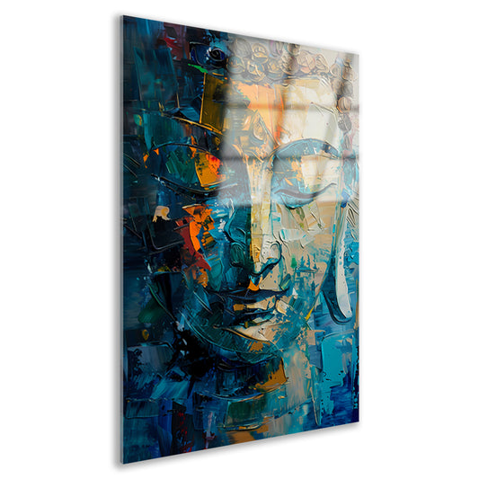 Kleurrijke Abstracte Compositie in Moderne Kunst acrylglas