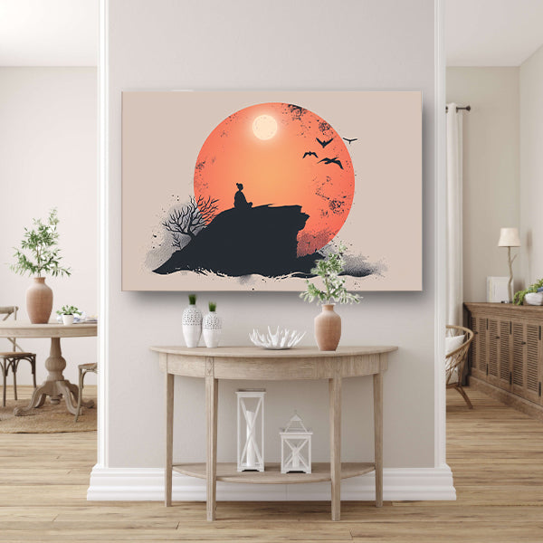 Nachtlandschap met sterrenhemel, Van Gogh canvas