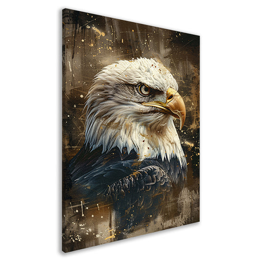 Majestueus adelaar portret in abstracte stijl canvas