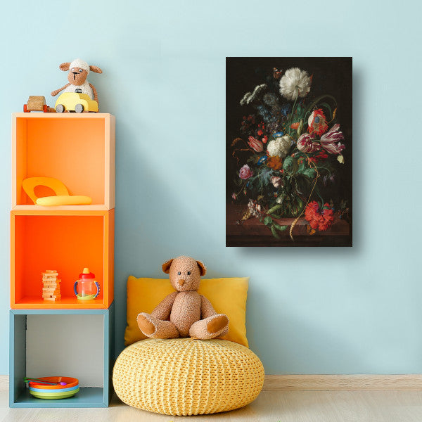 Vaas met bloemen - Jan Davidsz. de Heem canvas