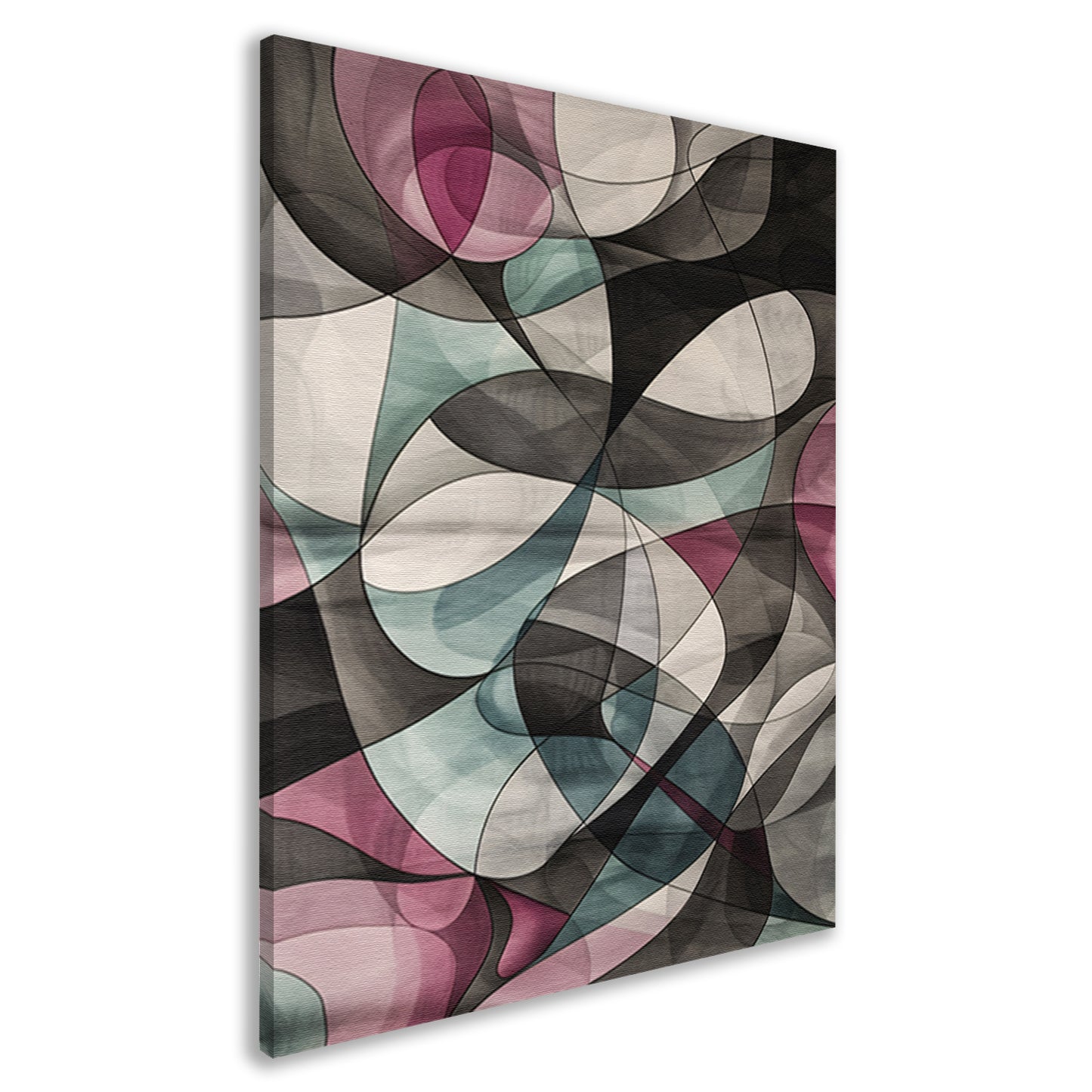 Kleurrijke moderne abstracte kunst met vormen canvas