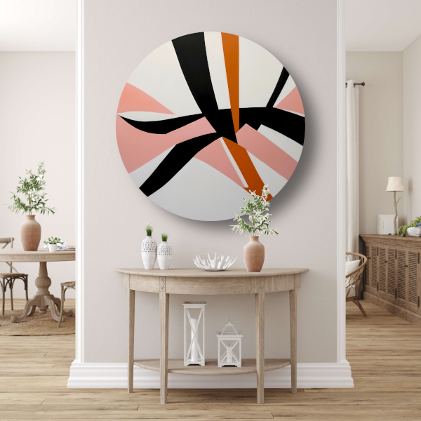 Dynamisch Abstract Geometrisch Kleurenspel forex muurcirkel