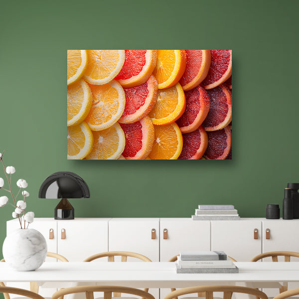 Citrusvruchtenstilleven canvas