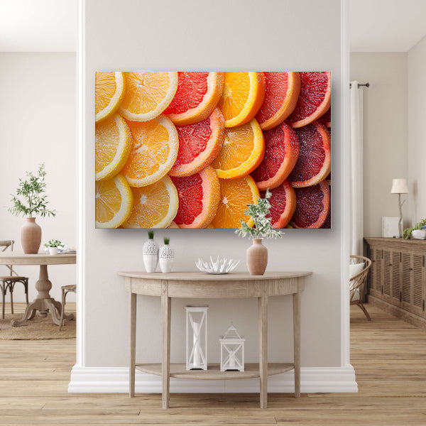 Citrusvruchtenstilleven canvas