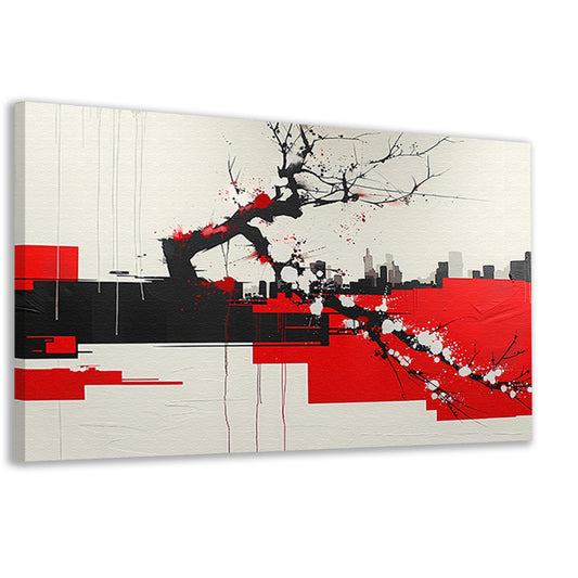 Nachtelijke bloesemboom canvas