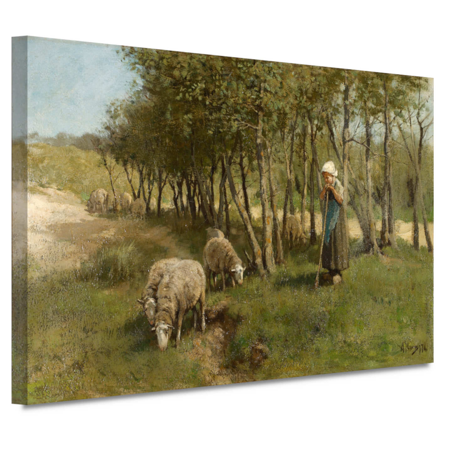 Schaap in Dekkersduin - Anton Mauve canvas