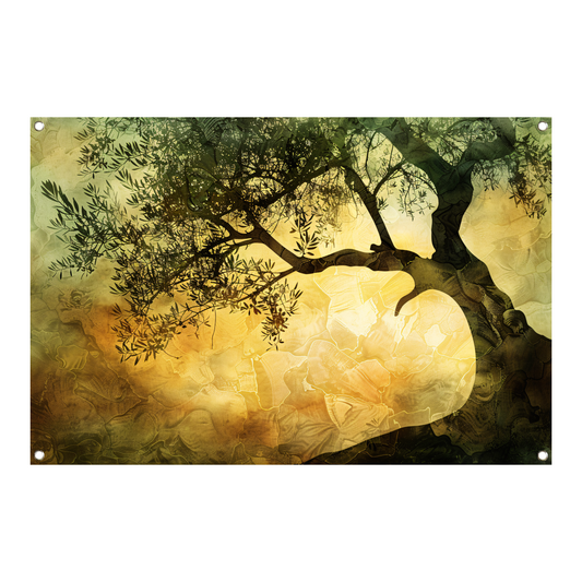 Zonnebloemenboom van Van Gogh tuinposter