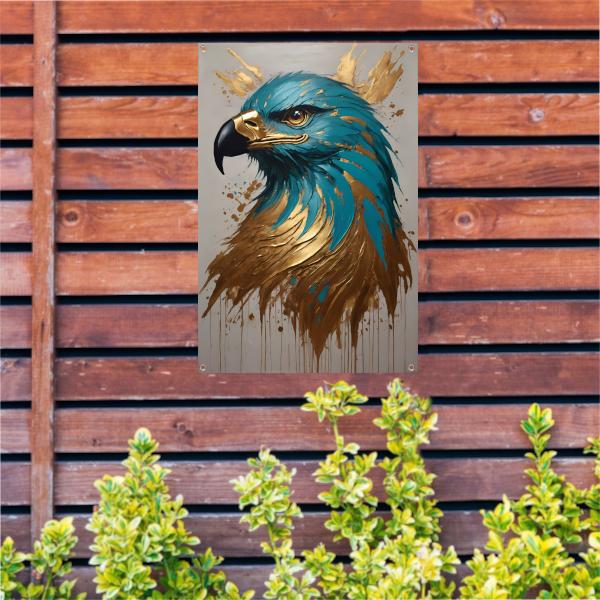 De Majestueuze Gouden Adelaar tuinposter