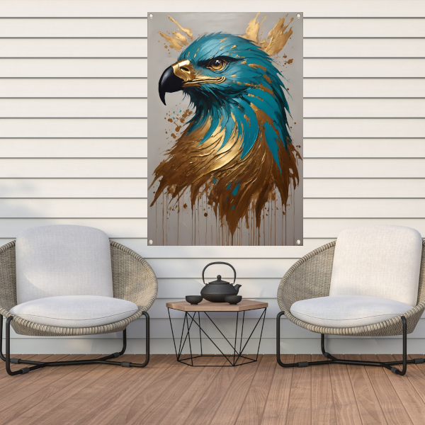 De Majestueuze Gouden Adelaar tuinposter