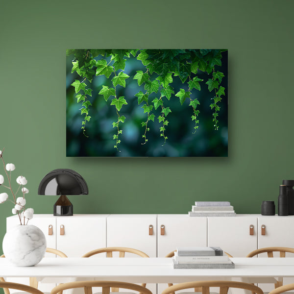 Dans van licht door hangende bladeren canvas