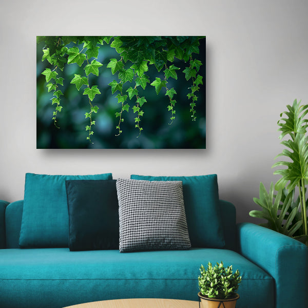 Dans van licht door hangende bladeren canvas