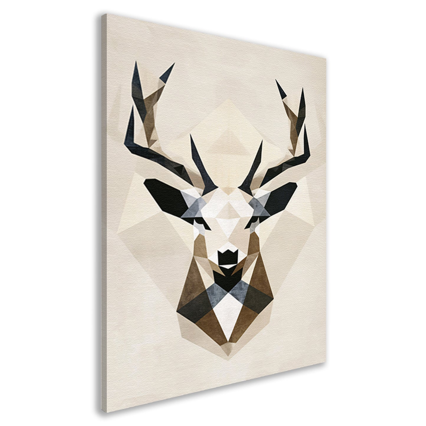 Abstract Geometrisch Hert in Monochrome Tinten canvas