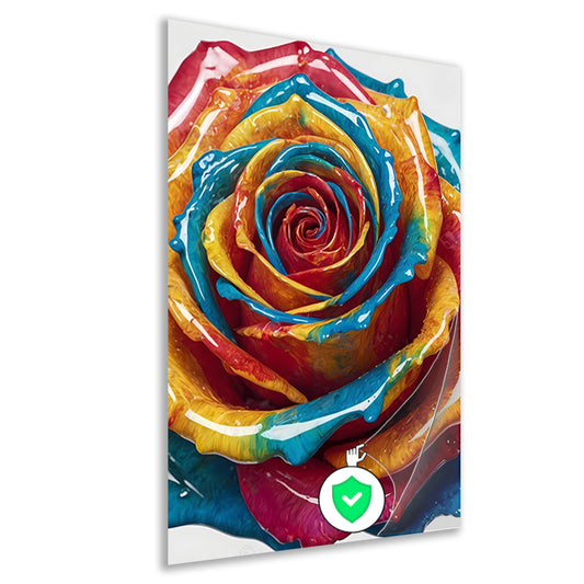 Abstracte Dans van Kleuren en Vormen poster