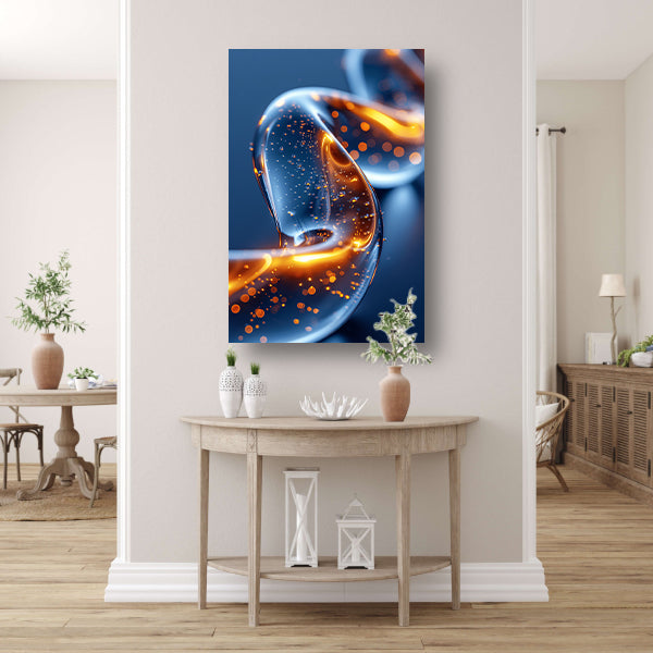 Abstract Lichtspiraal in Beweging poster