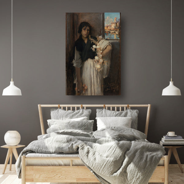 Venetiaanse uienverkoper - John Singer Sargent poster