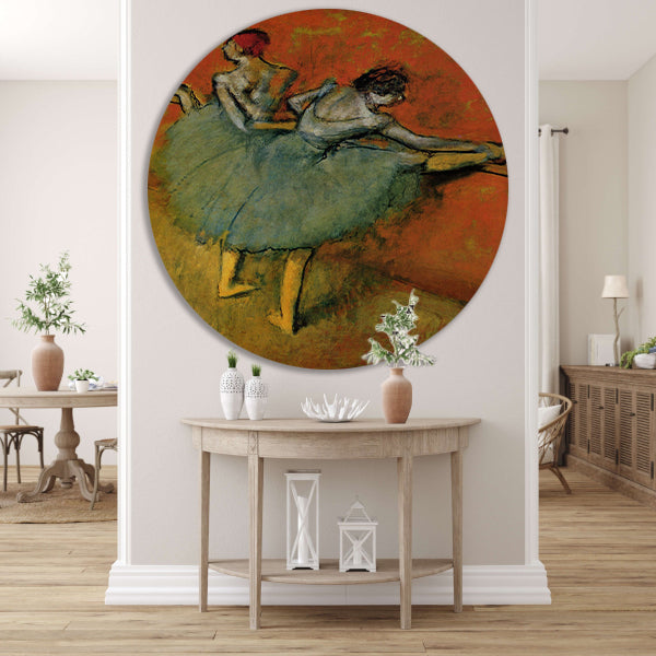Dansers aan de Barre - Edgar Degas forex muurcirkel