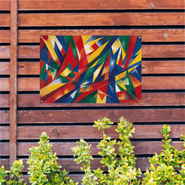 Dans van Primaire Kleuren in Abstractie tuinposter